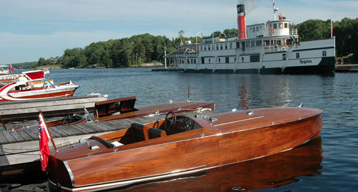 The R.M.S. Seguin docks at the Gravenhurst Wharf. (Image: Discover Muskoka)