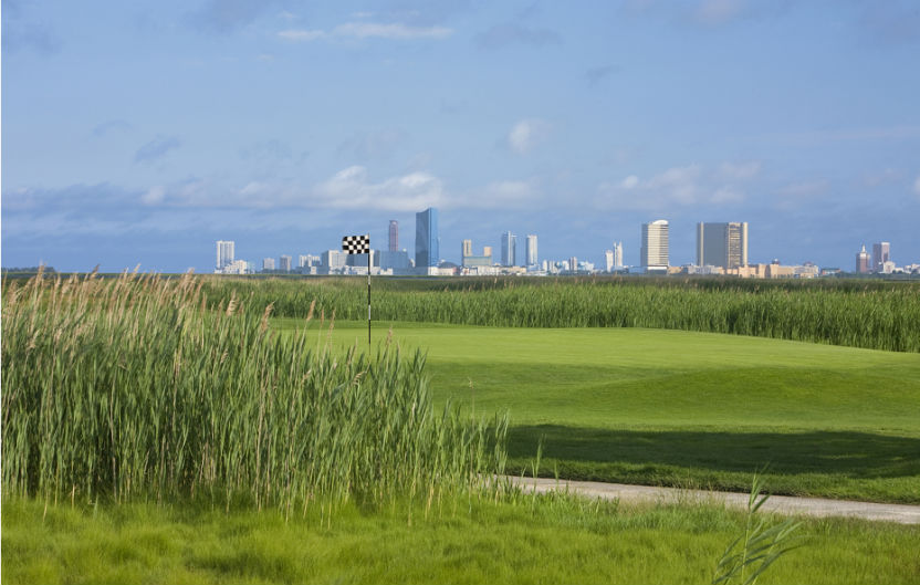 Seaview Golf Resort with Atlantic City in background (Image: Seaview Golf Resort)