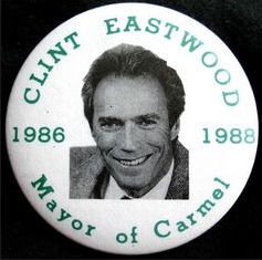 Clint Eastwood Mayor button